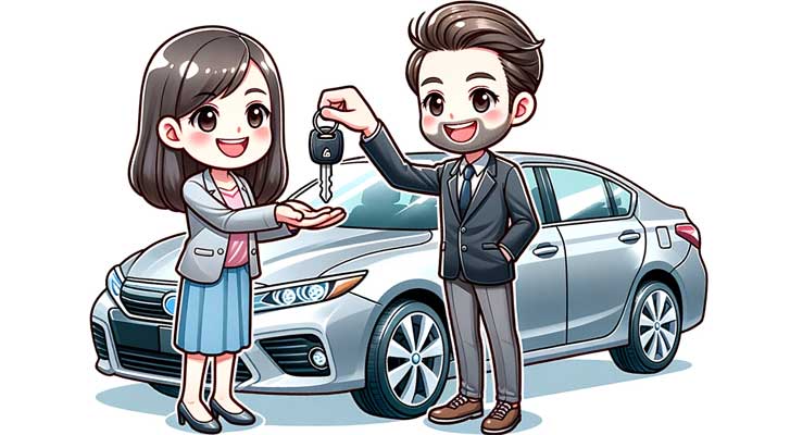 couple with car looking for insurance